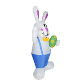 Adult White Rabbit Inflatable Costume Funny Party Jumpsuit Cosplay Costume Halloween Carnival Suit